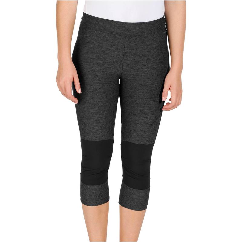 Quần legging leo núi dã ngoại Decathlon Forclaz 500 cho nữ - Xám đốm