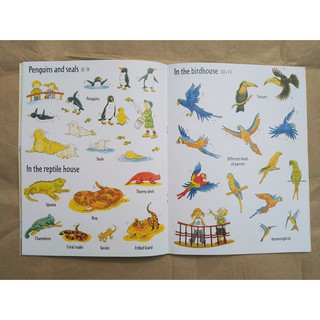 Dính dán - Usborne sticker book - Zoo
