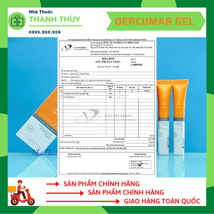 Kem Nghệ DECUMAR Gel [Tuýp 20g] Giúp Ngừa Mụn, Làm Mờ Sẹo, Vết Thâm, Giúp Da Mịn Màng, Tươi Tắn | BigBuy360 - bigbuy360.vn