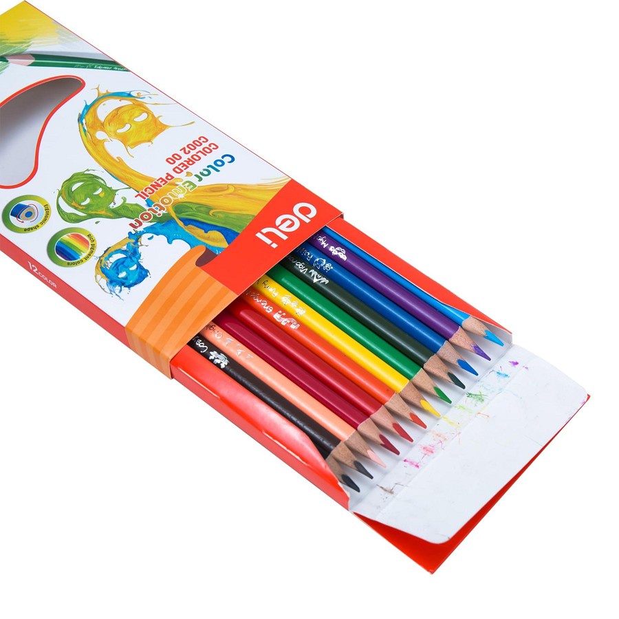 Bút chì màu  Deli 12 màu/18 màu/24 màu/36 màu - EC00300/EC00310/EC00320/EC00330