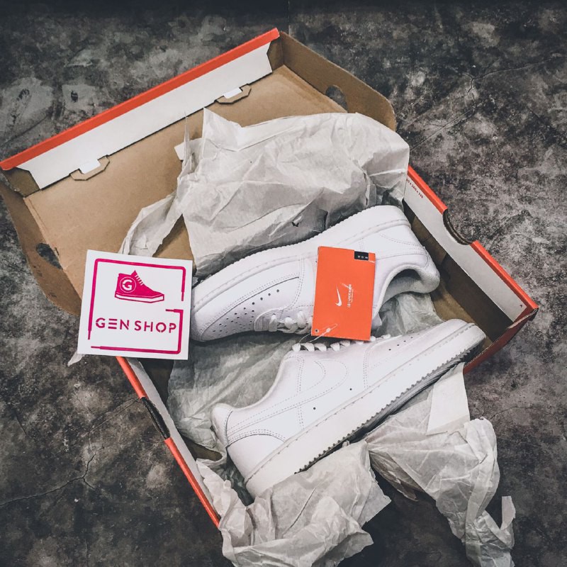 Giày Nike Court Trắng - CD5434100 / CD5463100