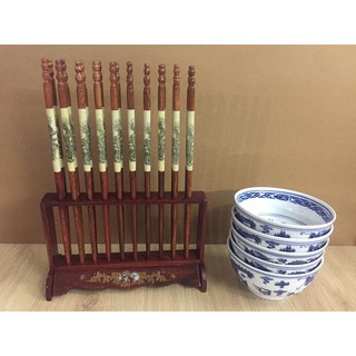 Đũa thờ 10 đôi cắm thẳng gỗ hương