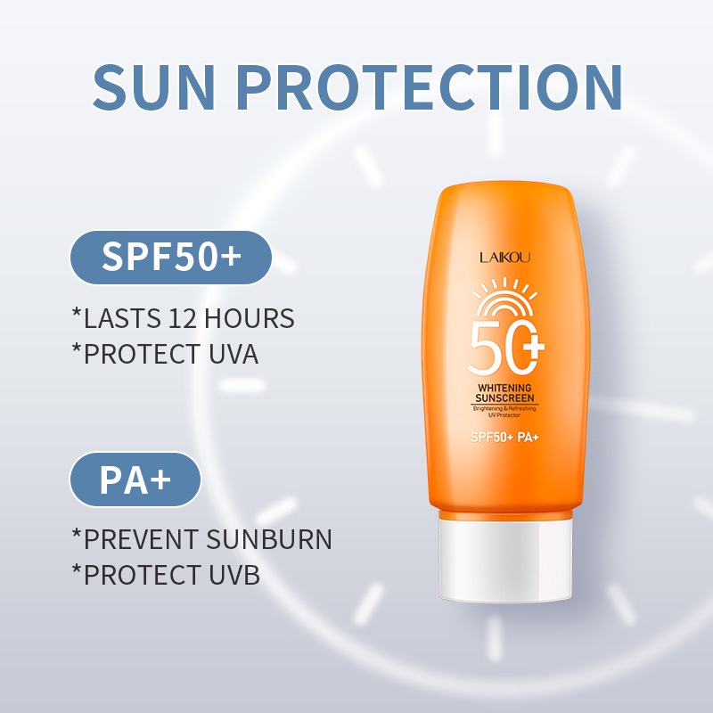 Kem Chống Nắng LAIKOU SPF50+ Dưỡng Ẩm Làm Trắng Da Toàn Thân