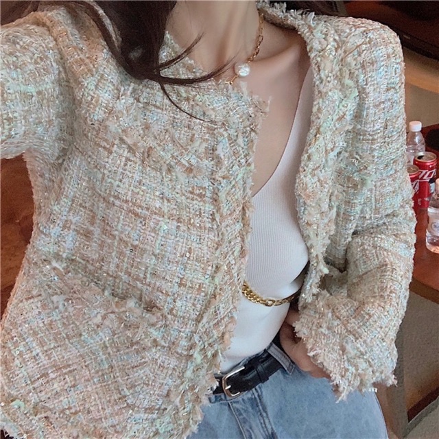 Áo khoác dạ tweed