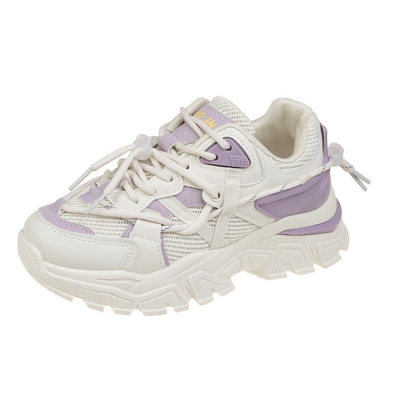 Giày thể thao độn đế thấp cổ nữ thông hơi thoáng khí , Giày sneaker nữ đế răng cưa  thấp cổ siêu hot