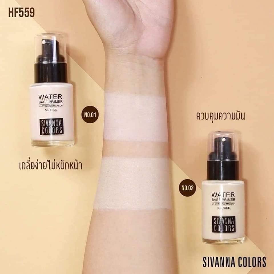 KEM NỀN KIỀM DẦU SIVANNA COLORS WATER BASE PRIMER OIL FREE HF559 CHÍNH HÃNG - 11288