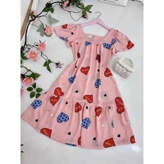 Set đầm trái tim mẹ và bé