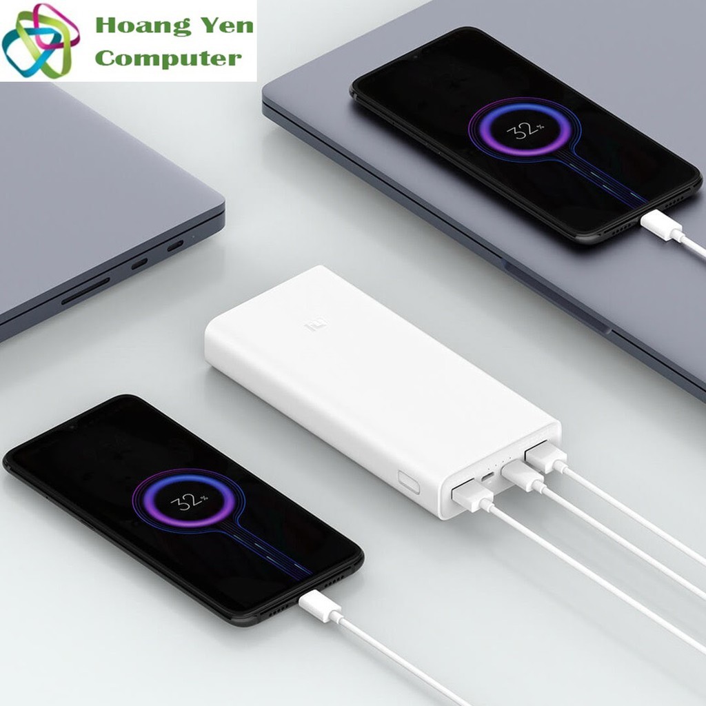 Pin Dự Phòng Xiaomi 20000Mah GEN 3 18W 2 Cổng Sạc Vào Chính Hãng - BH 6 Tháng  - chuyensiphukien1