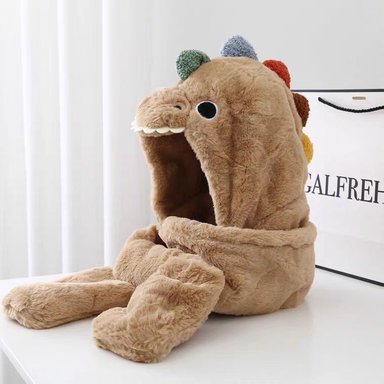 Mũ len trùm đầu hình con vật siêu đáng yêu, lông mềm mịn cực ấm áp