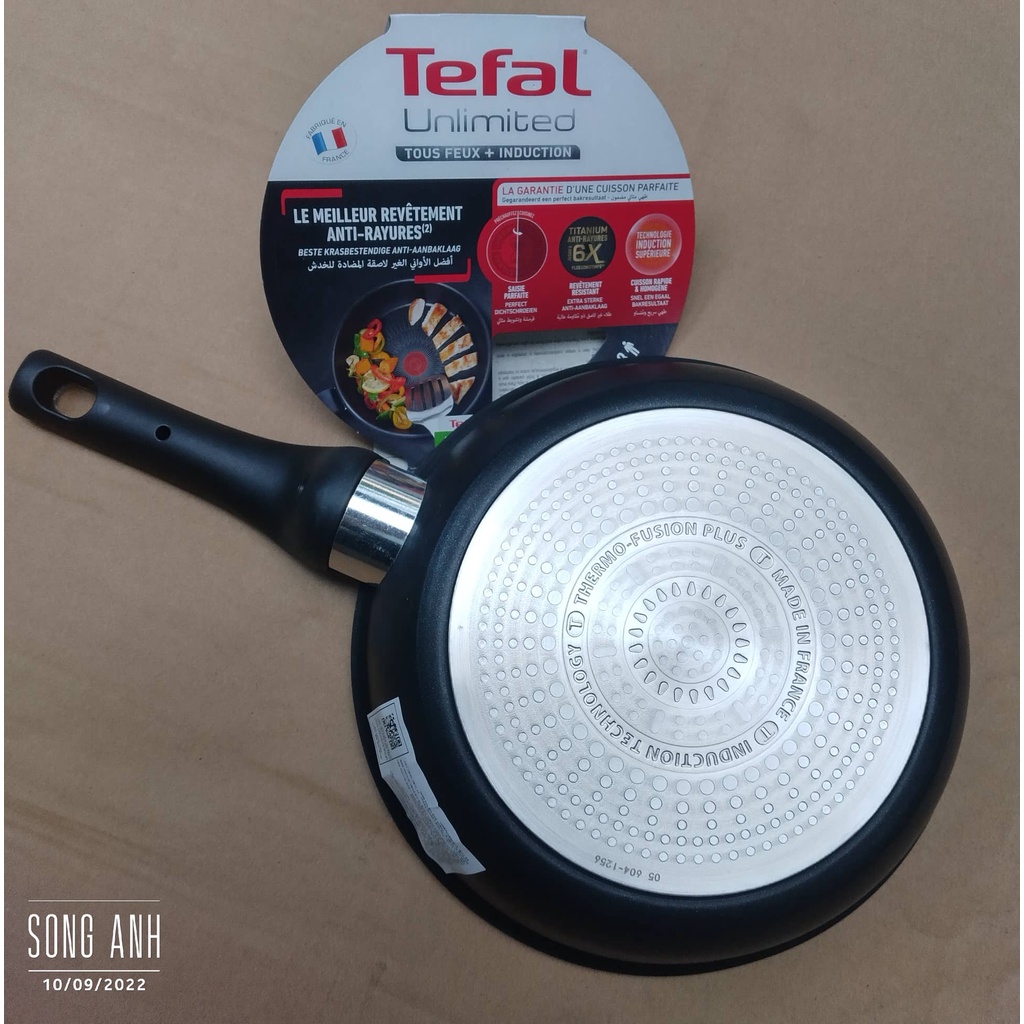 Tefal- size 22cm Chảo Unlimited G2550302 - xuất xứ Pháp tương thích với mọi loại bếp- Hàng chính hãng