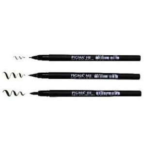 #SUGI-ART#- Pigma Brush (Mực đen)- Size FB, MB, BB