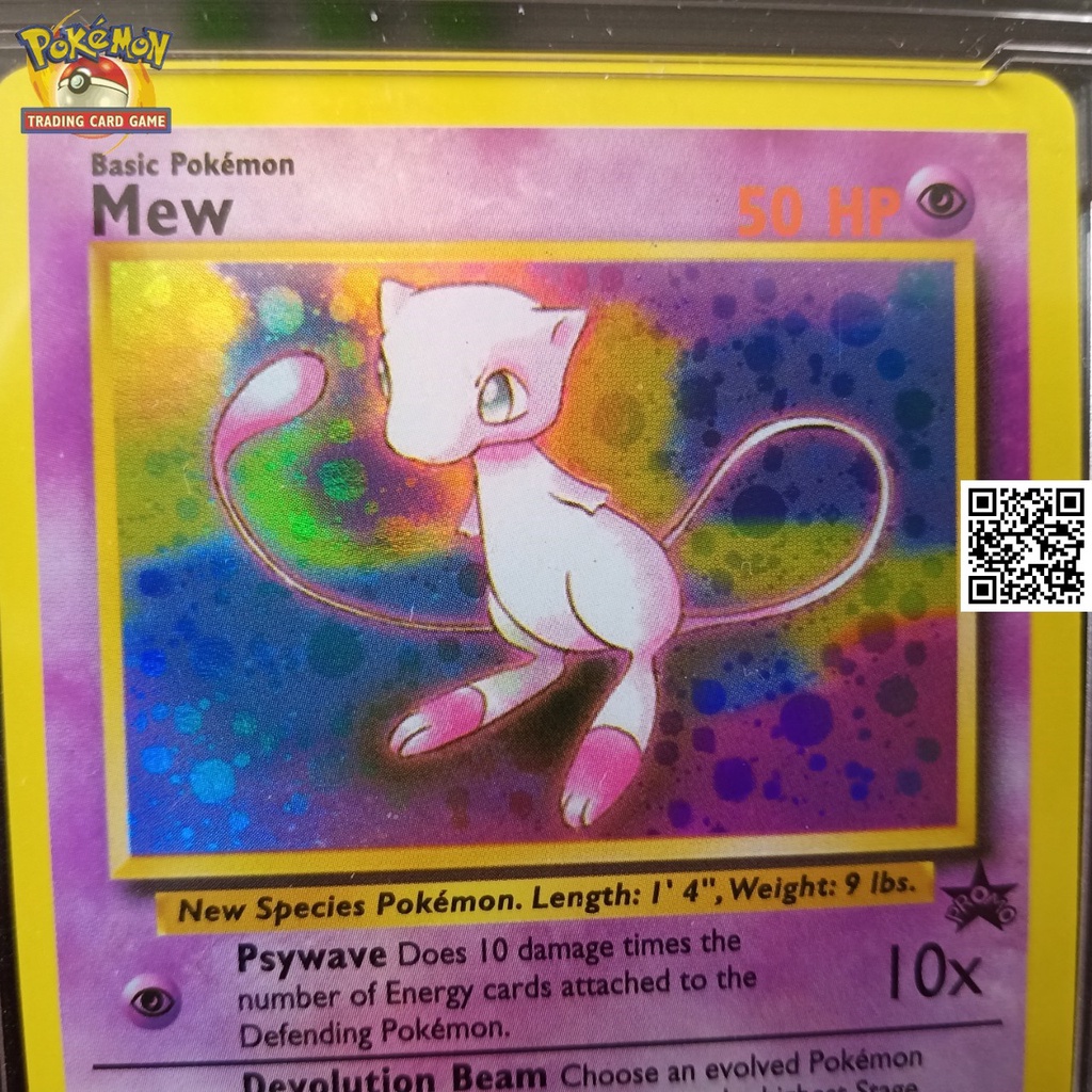 Lá Game nitendo Pokemon 1995 Mew 151 Ảo mộng thú truyền thuyết 1459 d7 hiệu ứng halogen