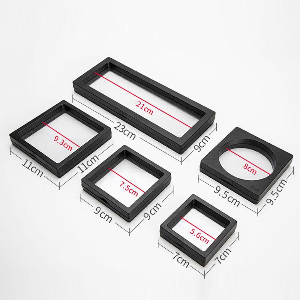 ANEMONE Hộp Đựng Trang Sức Trong Suốt Hình Chữ Nhật Màu Trắng Đen Phong Cách Vintage