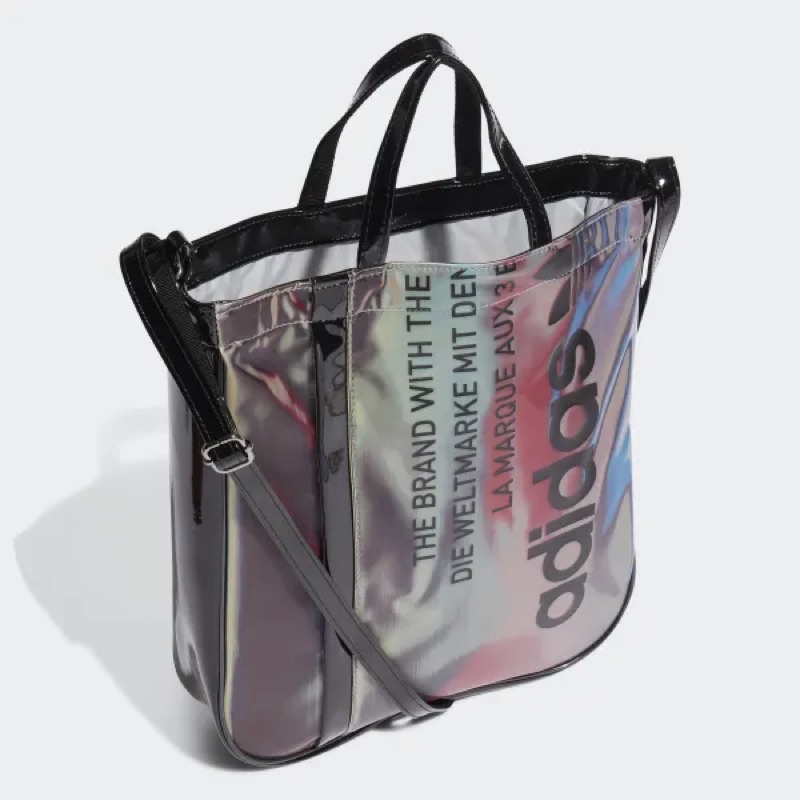 TNS - Túi tote form vuông hottrend vừa laptop Adidaz shopper bag-chất da bóng ánh kim cực trendy