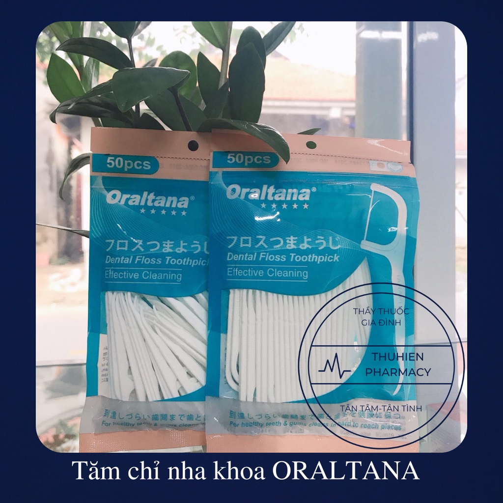Tăm chỉ nha khoa 5 sao ORALTANA túi 50 chiếc
