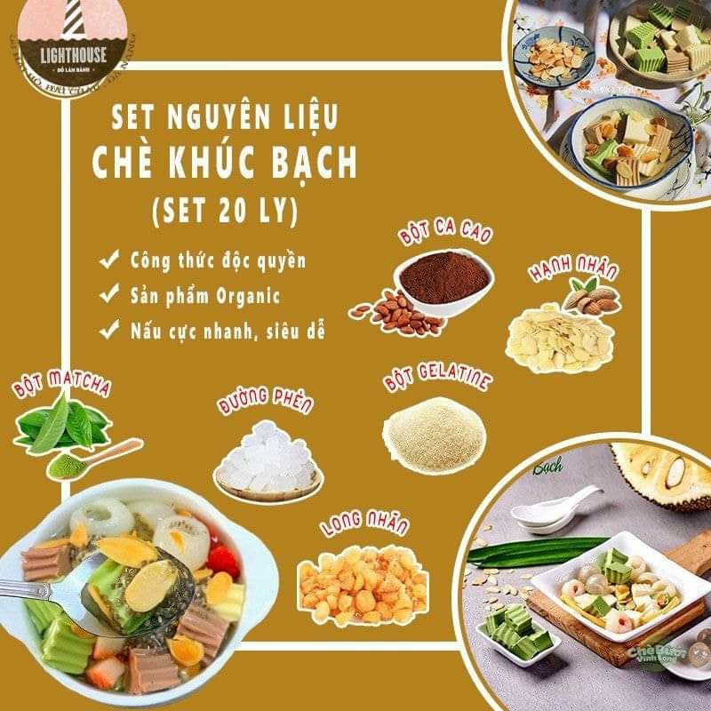 Set làm chè khúc bạch