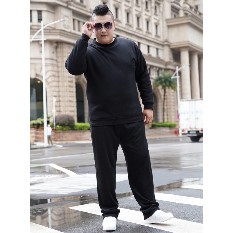 Quần Dài Nam Màu Đen Cỡ Lớn 50-185KG PLUS SIZE 10XL