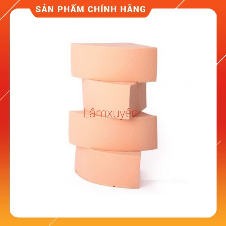 VACOSI WEDGE SPONGE 3PCS BP12 _Bông ướt tam giác nhọn (bịch 3 cái)  bông phấn mềm mịn, dễ tán ,siêu tiện lợi