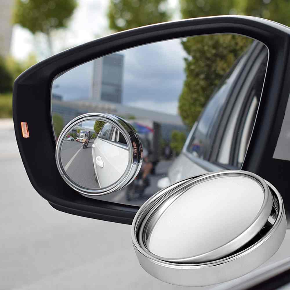 Bộ 2 gương cầu lồi ô tô 360 độ cao cấp, gương chiếu hậu xe hơi , kính lồi gắn gương oto xóa điểm mù xe tải