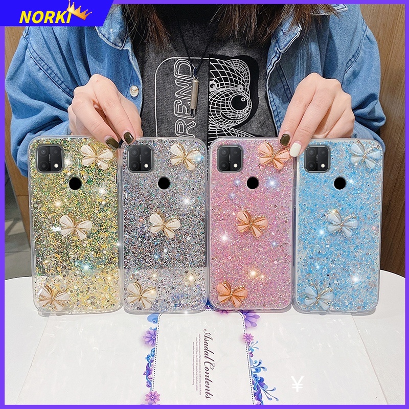 Ốp Điện Thoại Silicon Mềm Họa Tiết Cánh Bướm 3d Đính Kim Tuyến Lấp Lánh Cho xiaomi redmi note 12 11 10 9 pro 11s 10s 9s