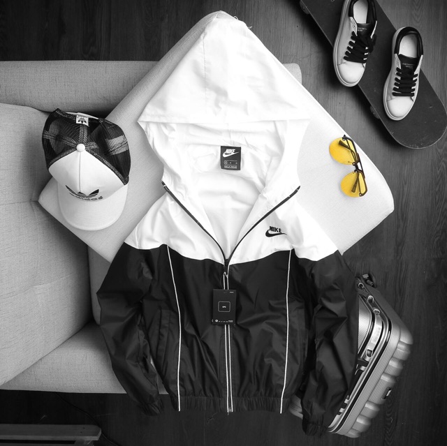 Áo khoác dù n! ke nam nữ dù 2 lớp form unisex