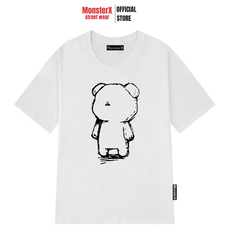 Áo thun unisex MONSTER X STREET Gấu Rỗng phông tay lỡ nam nữ form rộng Local Brand