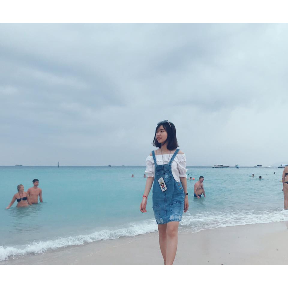 Pass váy yếm bò dày dặn V41