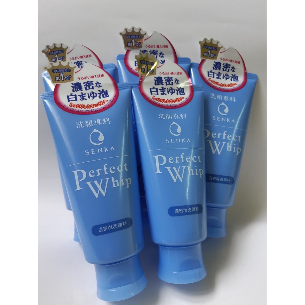 Sữa rửa mặt tạo bọt chiết xuất tơ tằm trắng Senka Perfect Whip (xanh dương) | BigBuy360 - bigbuy360.vn