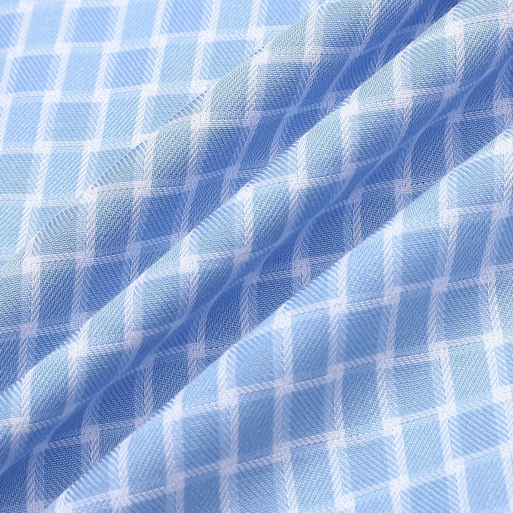 [MẪU MỚI] Áo sơ mi nam dài tay ARISTINO phom Regular fit, họa tiết kẻ trắng xanh trẻ trung, lịch lãm - ALS33801