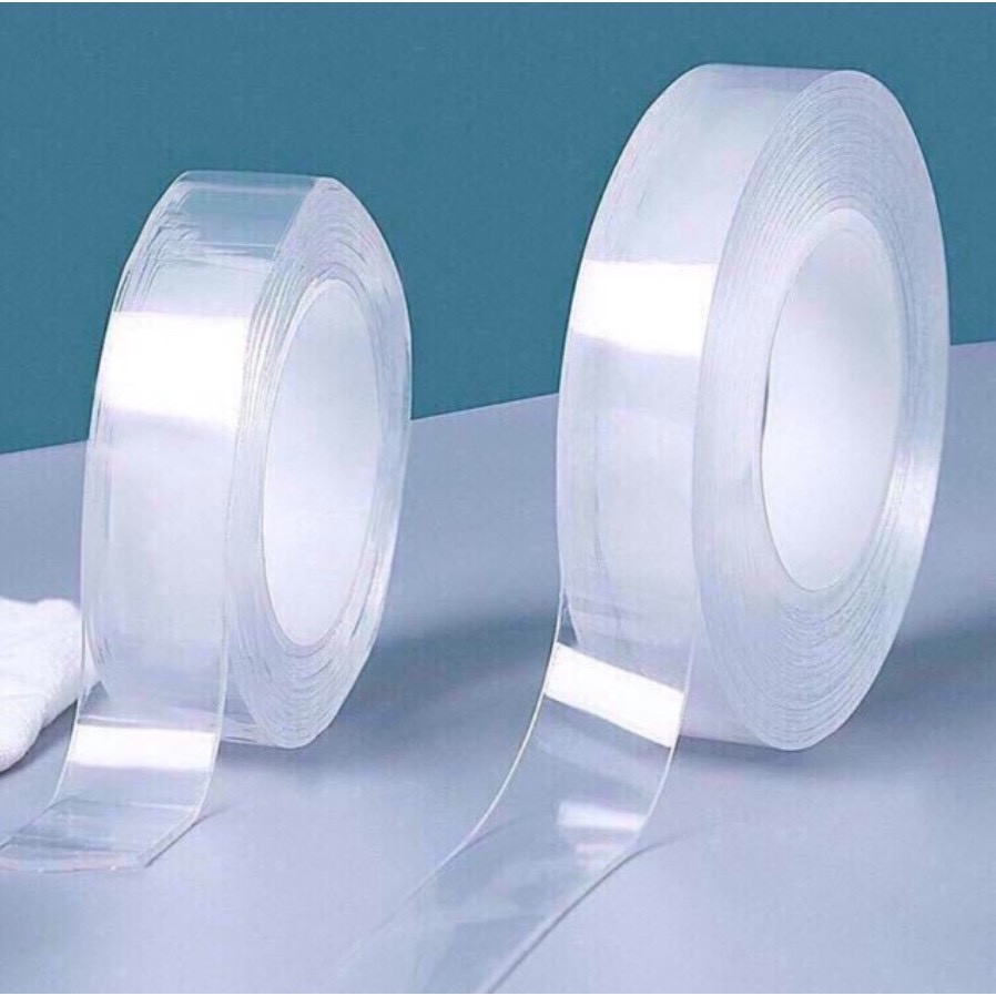 Băng dính 2 mặt cam kết dính siêu chắc công nghệ nano, băng dính đa năng
