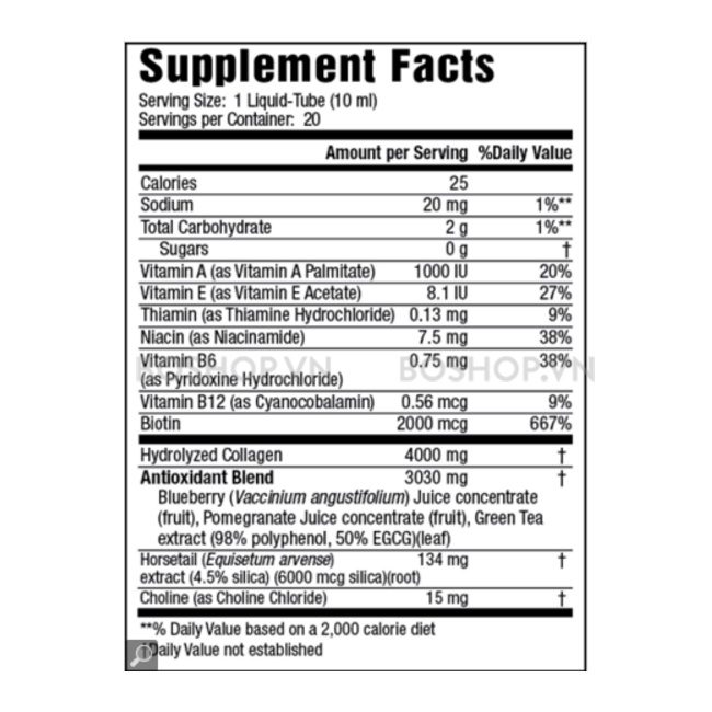 Nước Uống Đẹp Da Liquid Collagen One-Per-Day Drink Mix 30 Ống Chuẩn Mỹ