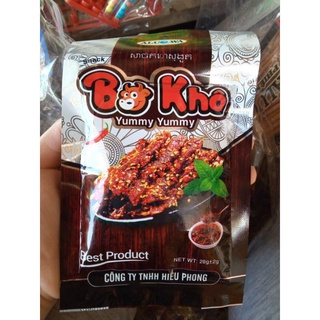 Gói snack hình bò khô gói 20g