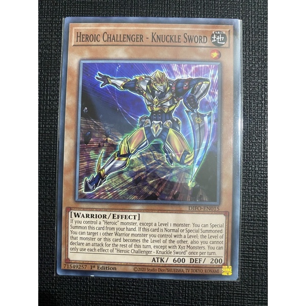 Thẻ bài Heroic Challenger-Knuckle Sword