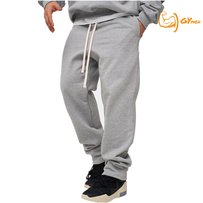 [GYMen]  Quần Dài Thể Thao Cotton Dáng Suông Rộng Thoáng Khí Cỡ Lớn Thiết Kế Mới Cho Nam