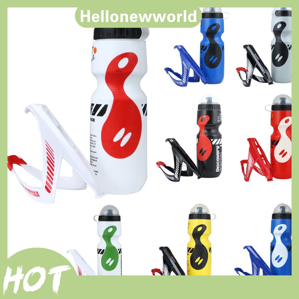 Bình đựng nước 750ml + giá đỡ gắn xe đạp leo núi tiện dụng