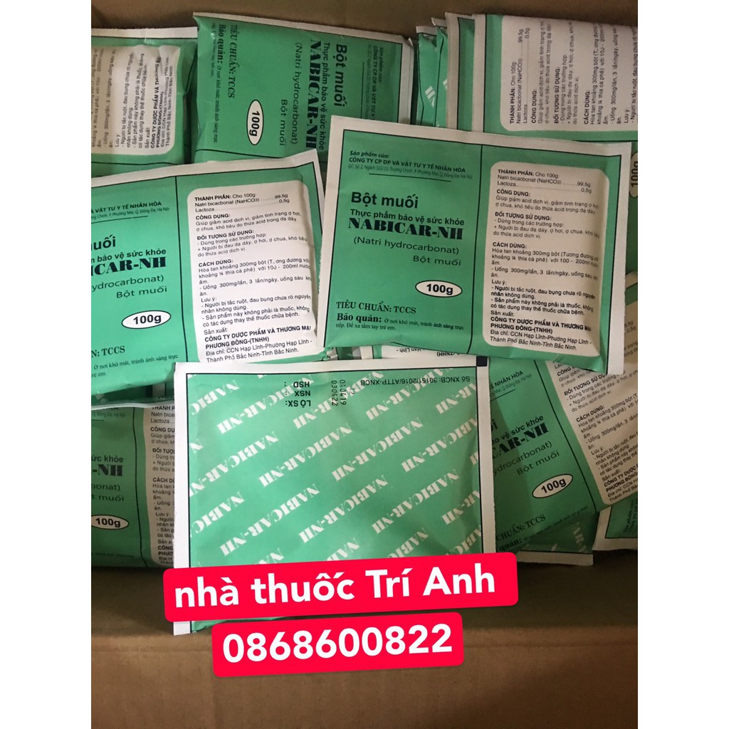 Combo 3 bịch MUỐI NABICAR ĐA NĂNG loại 100gr