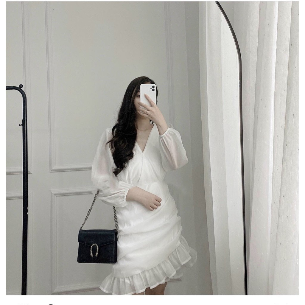 ĐẦM ĐỎ ĐẮP CHÉO LAI VẠT BÈO TẦNG ĐUÔI CÁ ( đỏ // trắng // hồng // đen )