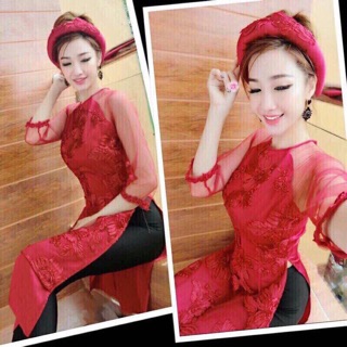 Sét áo dài cách tân kèm quần