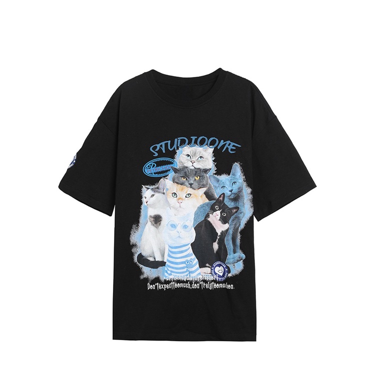 NRVP Áo Thun Nữ Tay Ngắn Cổ Tròn Cỡ Lớn Thời Trang Hàn Quốc