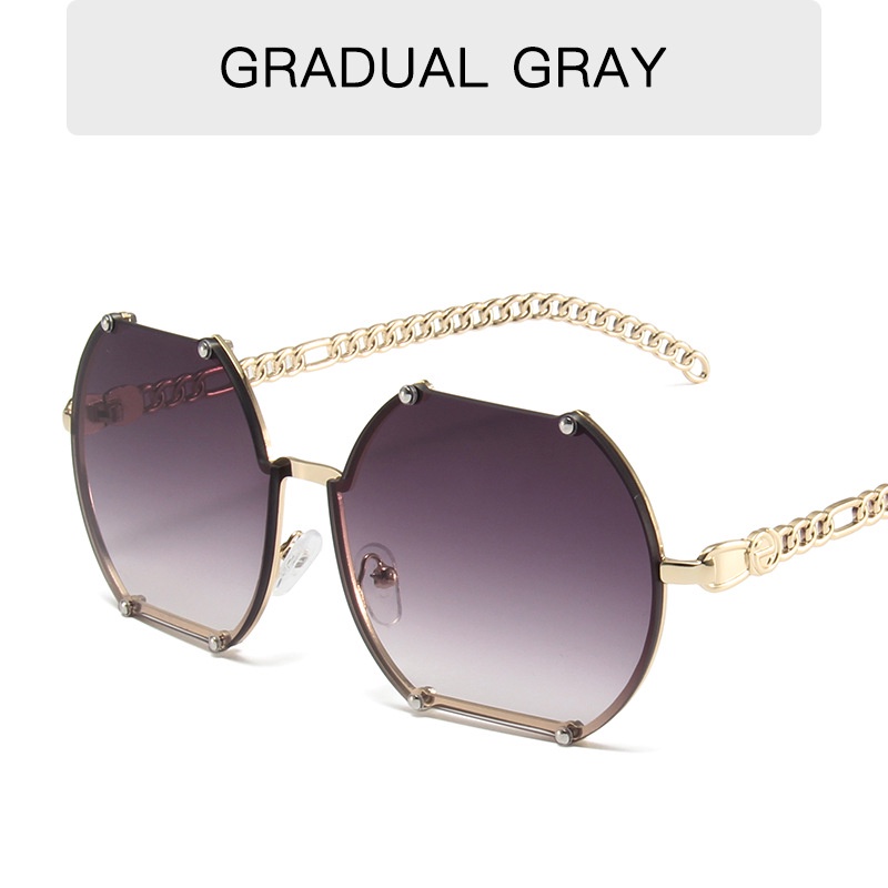 Kính Mát Gọng Kim Loại Thiết Kế Độc Đáo Thời Trang Retro Cho Nam Nữ