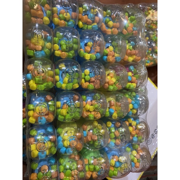 Máy bắn kẹo hình bò đáng yêu khay 30 lọ