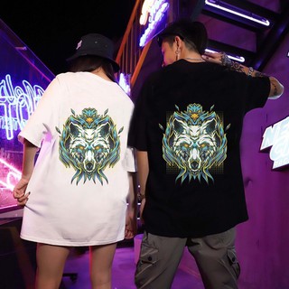 Áo thun cotton in hình sói ngầu hai màu trắng đen hot hit [FREESHIP] Áo phông nam nữ đẹp nhất