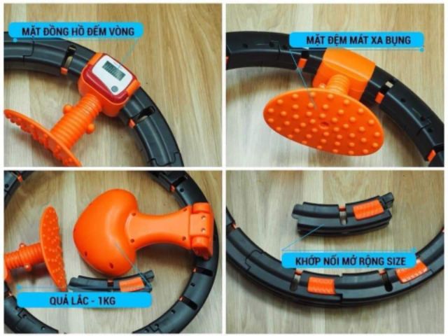 vòng lắc eo Automatic Hula Hoop giúp vòng eo thon