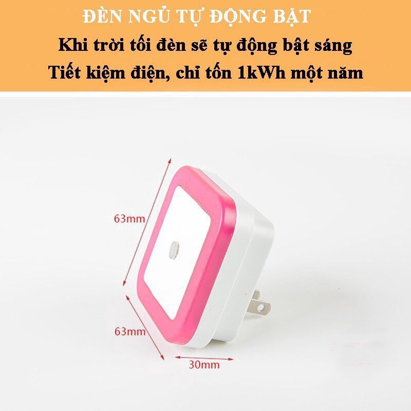 Đèn Ngủ Led Cảm Biến Ánh Sáng Tự Động Tự Tắt Mở Theo Vùng Sáng Xung Quanh