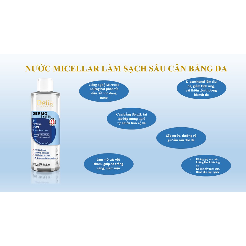 Nước hoa hồng DELIA - Nước cân bằng Micellar Water làm sạch sâu cân bằng da | BigBuy360 - bigbuy360.vn