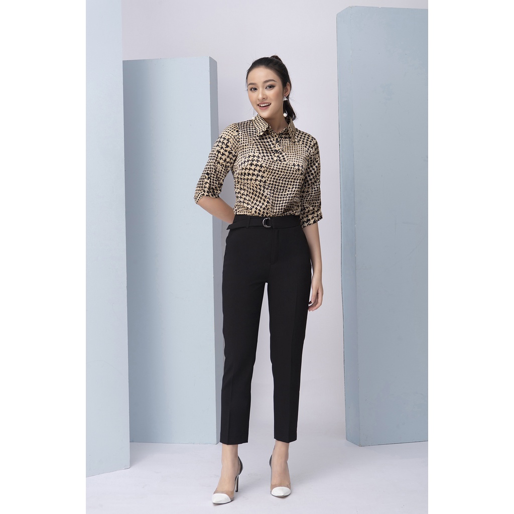 Quần Baggy Nữ Lưng Cao LUPERI Chất Liệu Thái Lạnh Mềm Mịn, Co Giãn Nhẹ, Không Co Nhăn, Không Bai Xù LFQD2119