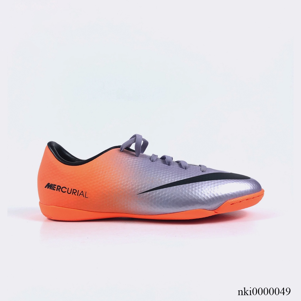Giày Bóng Đá Nam NIKE MERCURIAL VICTORY 555646-508, Giày Đá Bóng Trong Nhà Màu Cam - HODU Sport