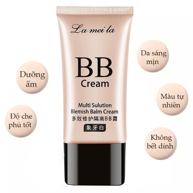 (Rẻ Vô Địch) Kem Nền Trang Điểm BB Cream Moisturing Lameila  - Kem Che Khuyết Điểm Lameila LKN1