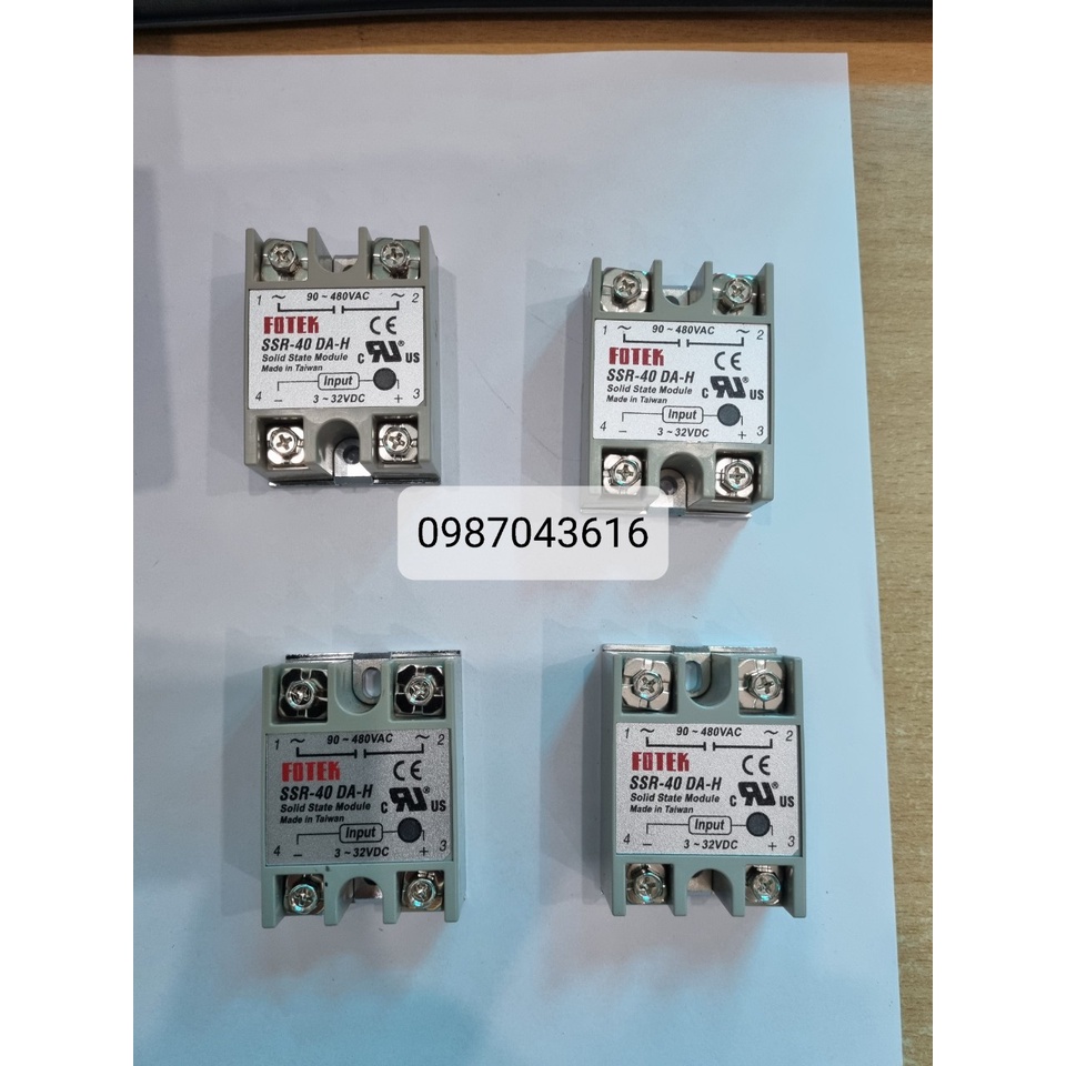 Rơ le bán dẫn Fotek SSR 40AA-H, 40VA-H, 40DA-H, 50VA-H, 50AA-H, 50DA-H, 60DA-H, 60VA-H, 80VA-H, 80DA-H