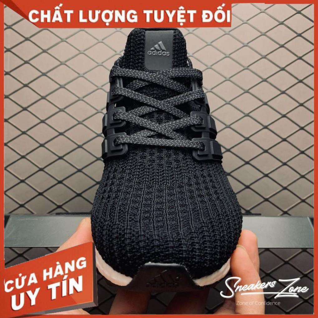 (FREE SHIP + HỘP + QUÀ) Giày thể thao sneaker nam nữ ULTRA BOOST 4.0 đen đế trắng siêu đẹp cho nam và nữ